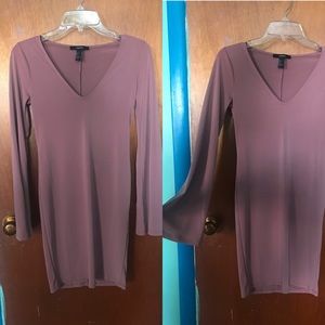 Mauve long sleeve dress